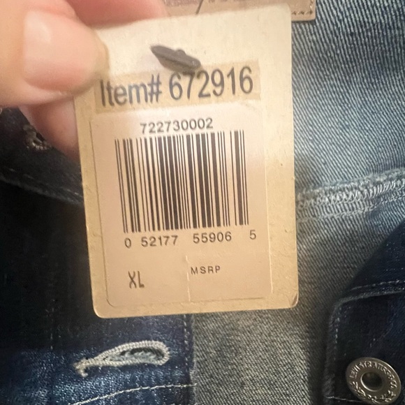 Women’s Levi's Classic Blue Denim Jacket with Brown Label - Picture 3 of 6